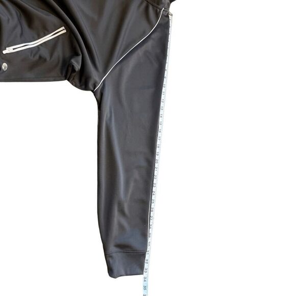 Solaris Mens Reflective Trim Moisture Wicking Iconic Track Jacket‎ Black 2XT NWT - Picture 8 of 10